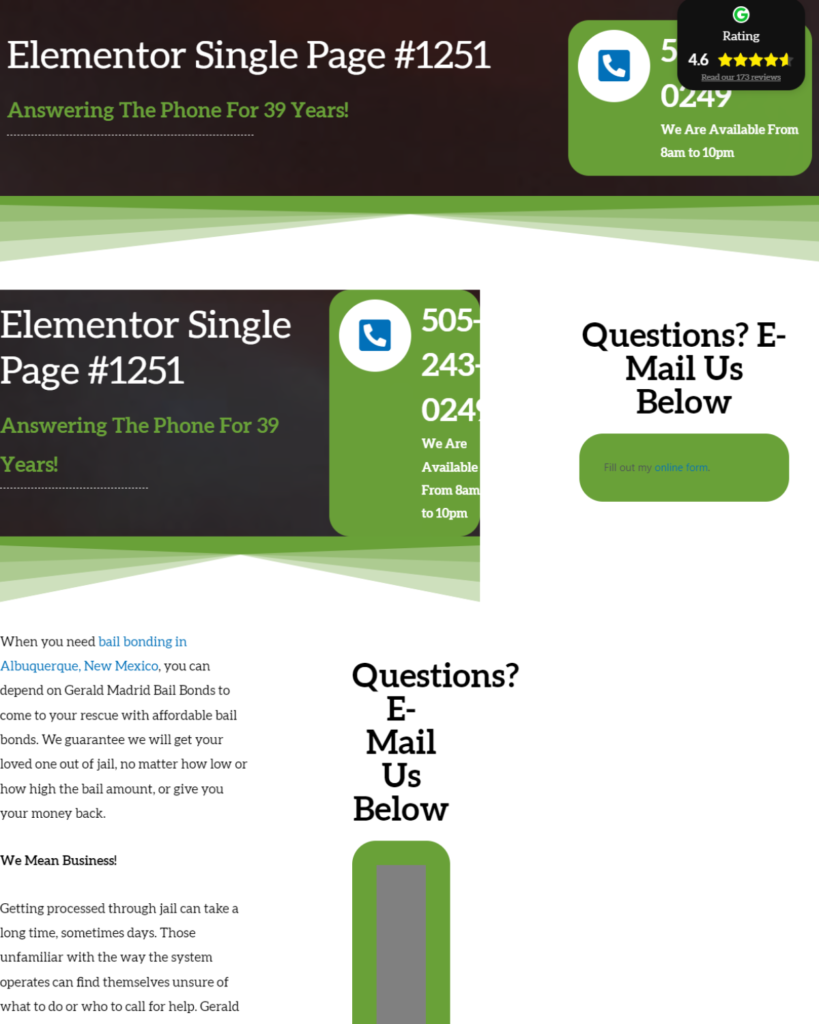 A green and white page with instructions for an email.